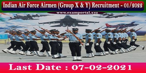 Indian Air Force Airmen Recruitment 2021
